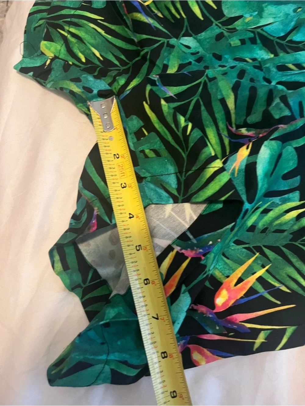 NWT Romphim Jungle Themed Men’s Romper Shorts Button Up Green Size Small